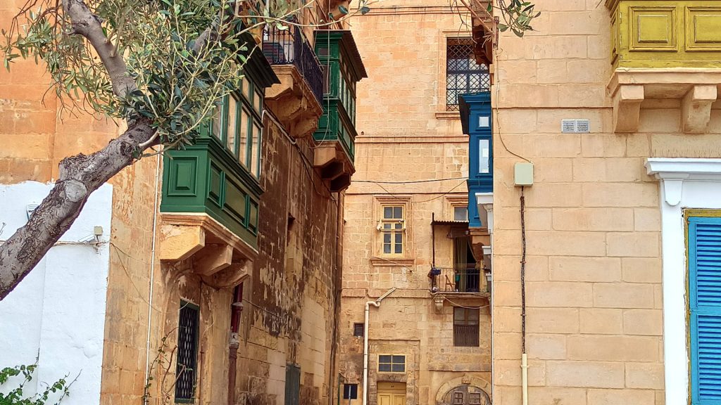 Limestone Buildings in Valletta, Malta