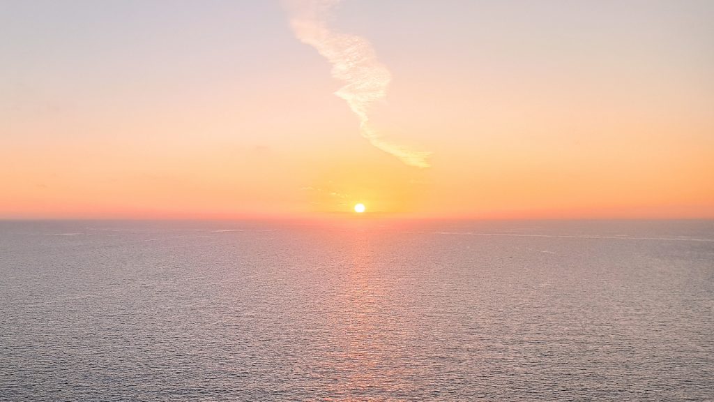 The sun rises once again on the Mediterranean Sea